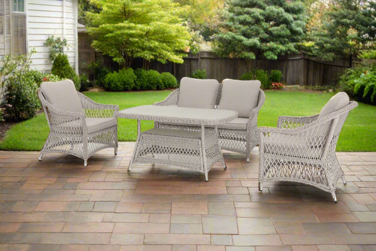Hereford 4 Piece Outdoor Lounge Set | 2 Seater