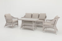 Hereford 4 Piece Outdoor Lounge Set | 3 Seater