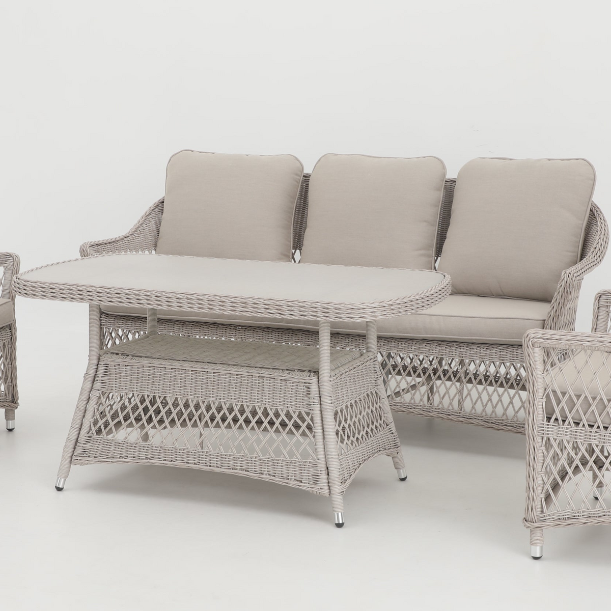 Hereford 4 Piece Outdoor Lounge Set | 3 Seater
