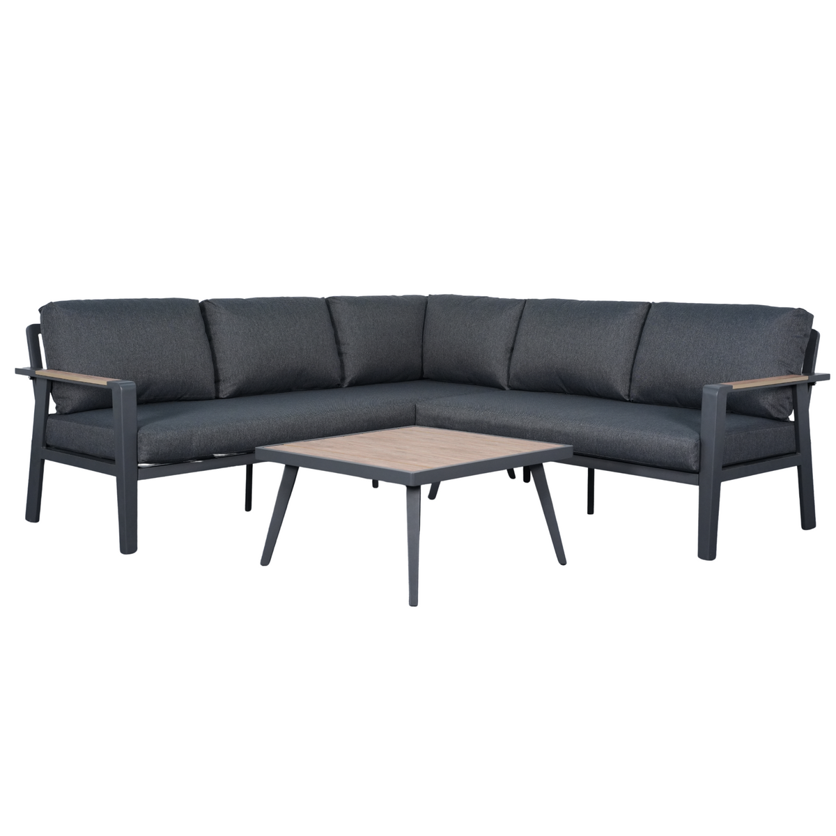 Arletter Corner Lounge with Coffee Table | Charcoal