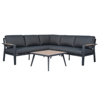 Arletter Corner Lounge with Coffee Table | Charcoal