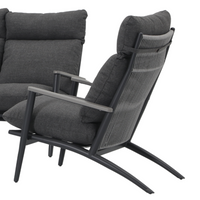 Florent 2 Outdoor Lounges with Ottomans and Side Table