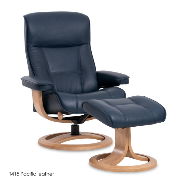IMG Nordic 21 Chair with Footstool | Leather