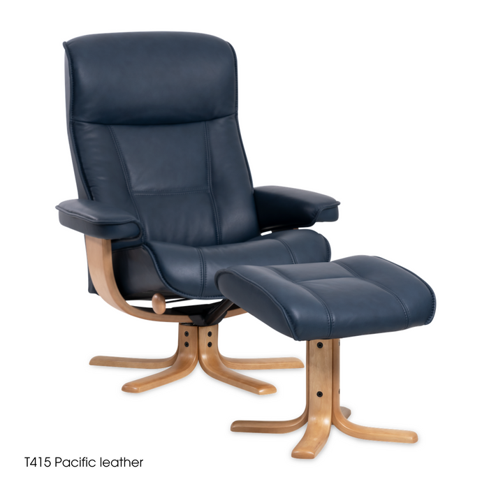 IMG Nordic 21 Chair with Footstool | Leather