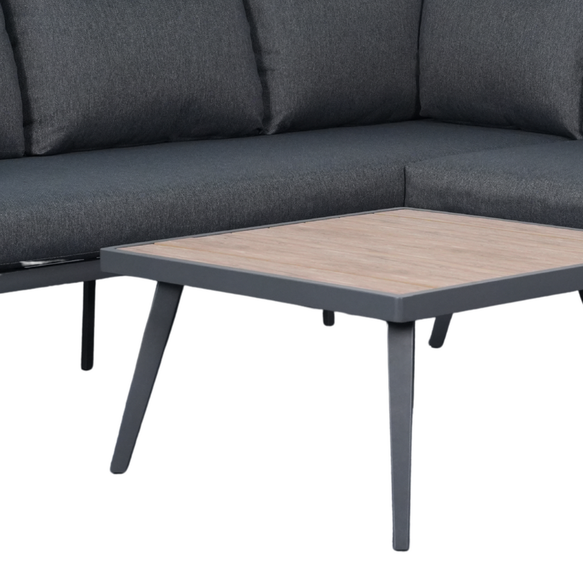 Arletter Corner Lounge with Coffee Table | Charcoal