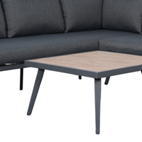 Arletter Corner Lounge with Coffee Table | Charcoal
