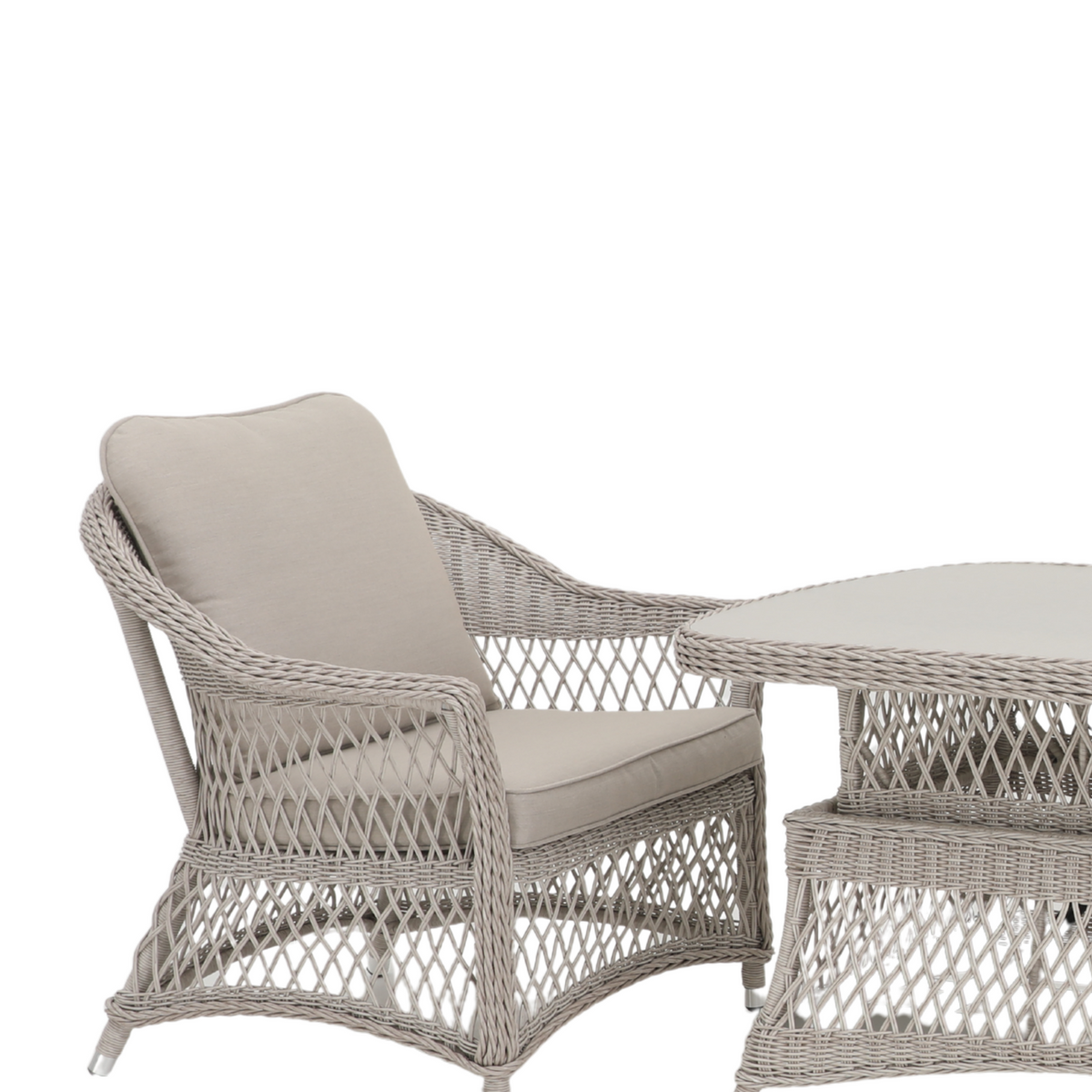 Hereford 4 Piece Low Outdoor Dining Set | 2 Seater