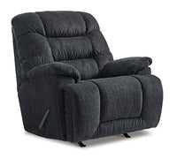 Bridgetrail Manaul Rocker Recliner | Charcoal