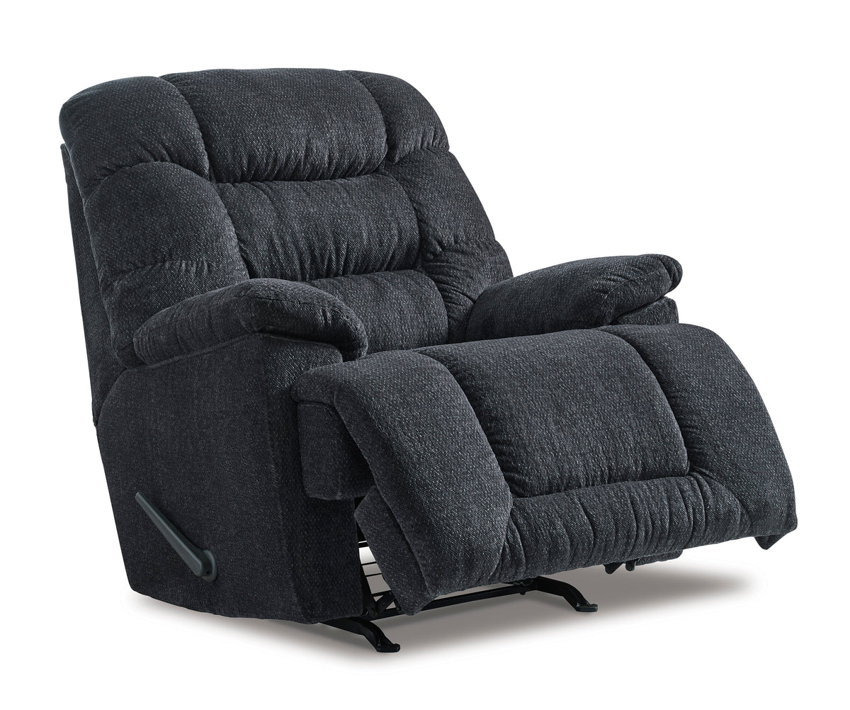 Bridgetrail Manaul Rocker Recliner | Charcoal