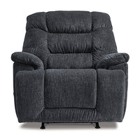 Bridgetrail Manaul Rocker Recliner | Charcoal