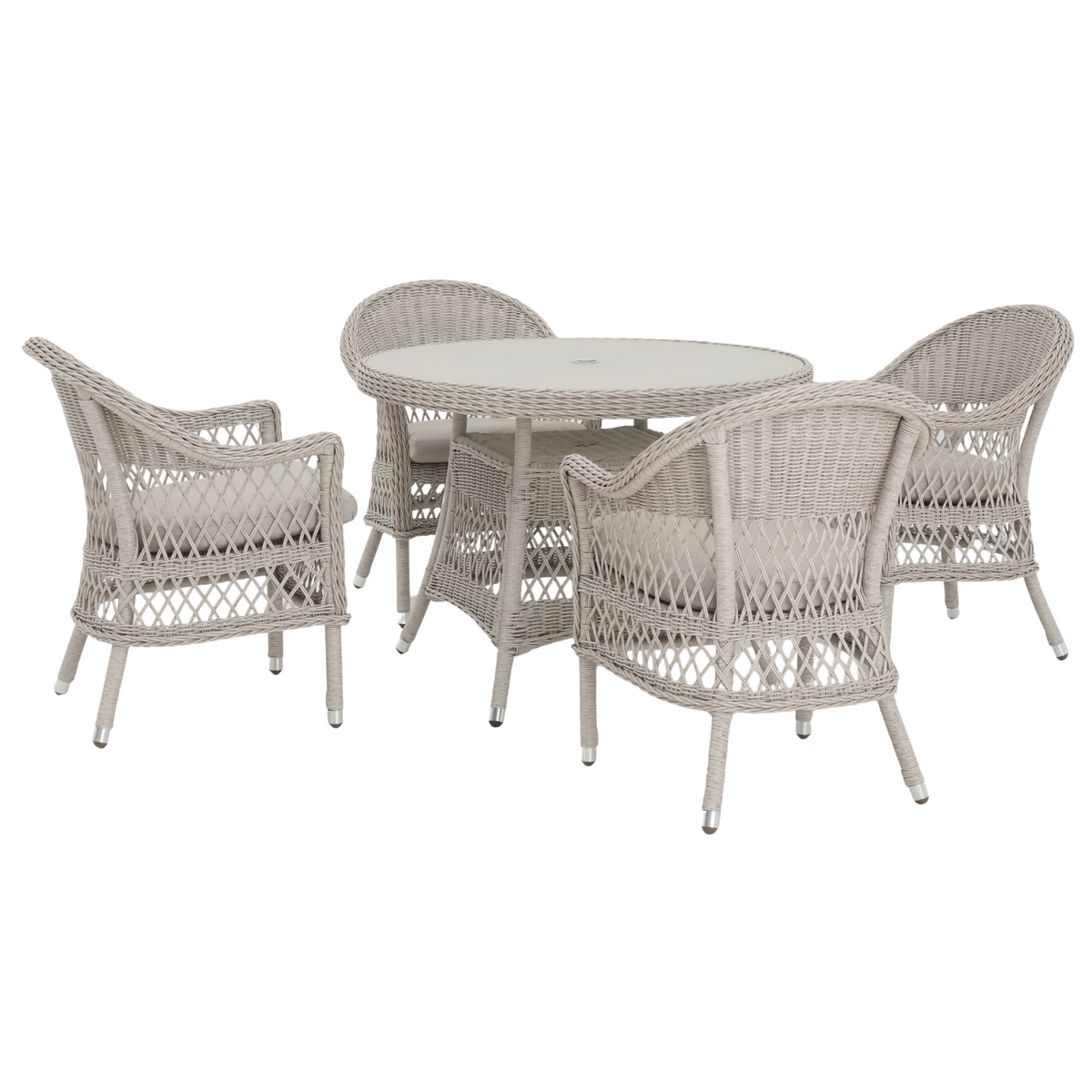 Hereford 5 Piece Outdoor Round Dining Set