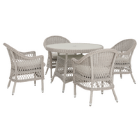 Hereford 5 Piece Outdoor Round Dining Set