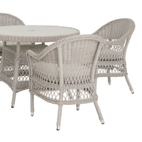 Hereford 5 Piece Outdoor Round Dining Set