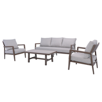 Cassia 4-Piece Triple Outdoor Lounge Set