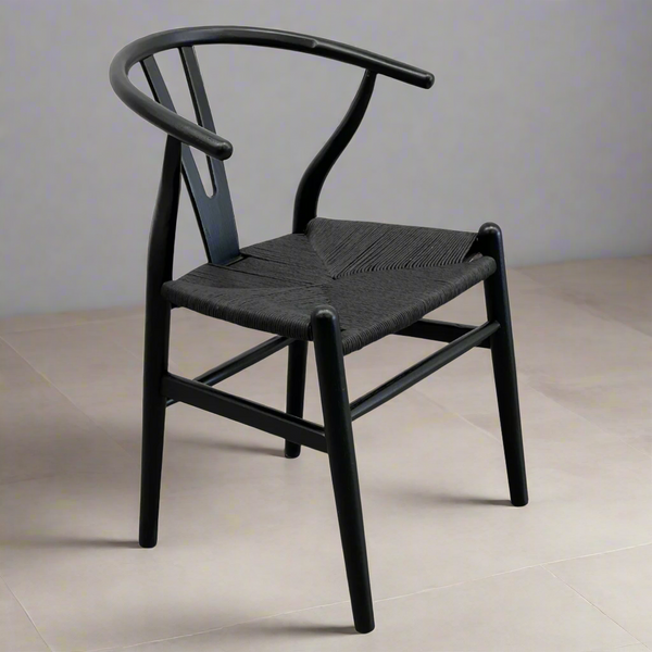 Wishbone Dining Chair|Black