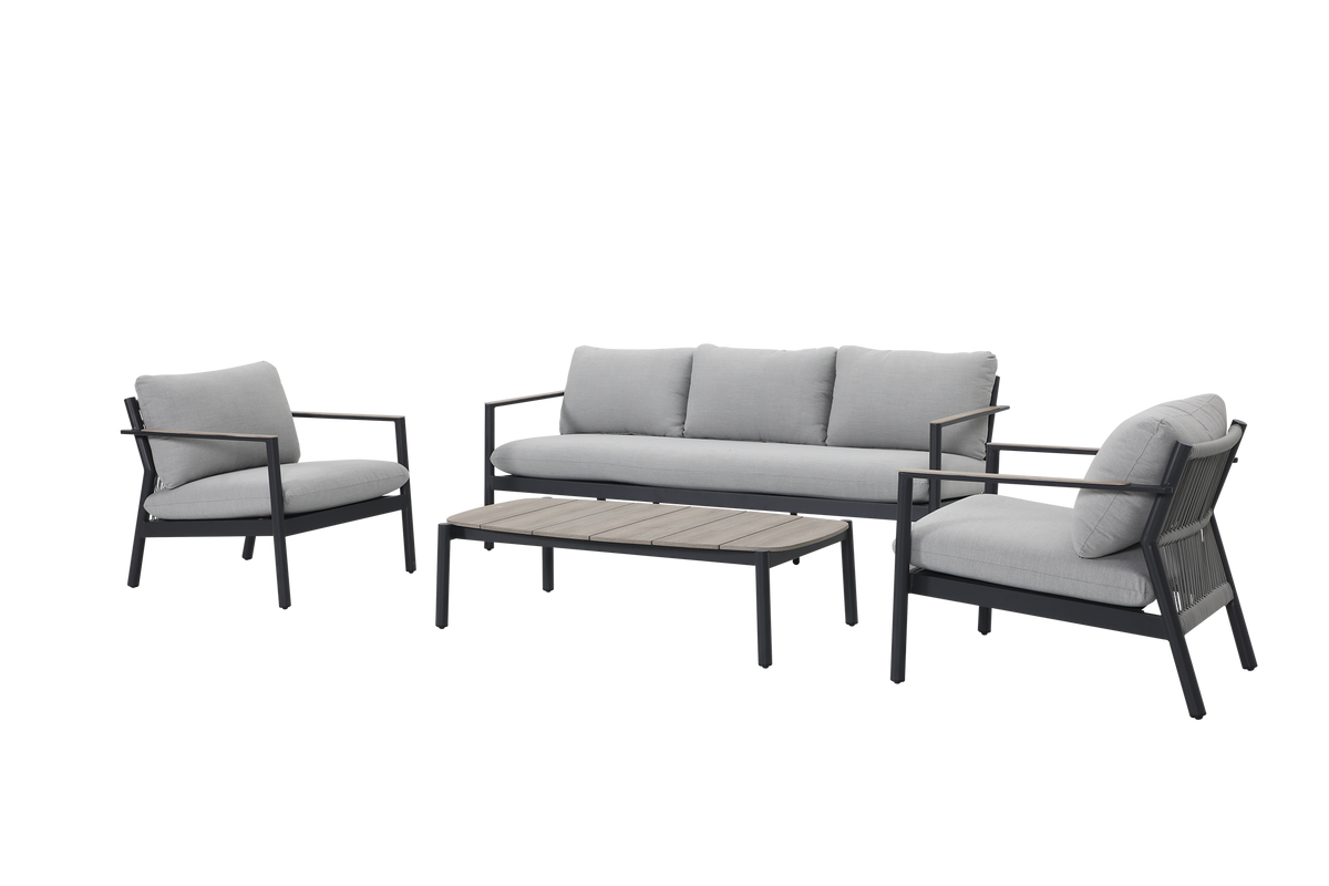Ives Outdoor Lounge Set | Gunmetal