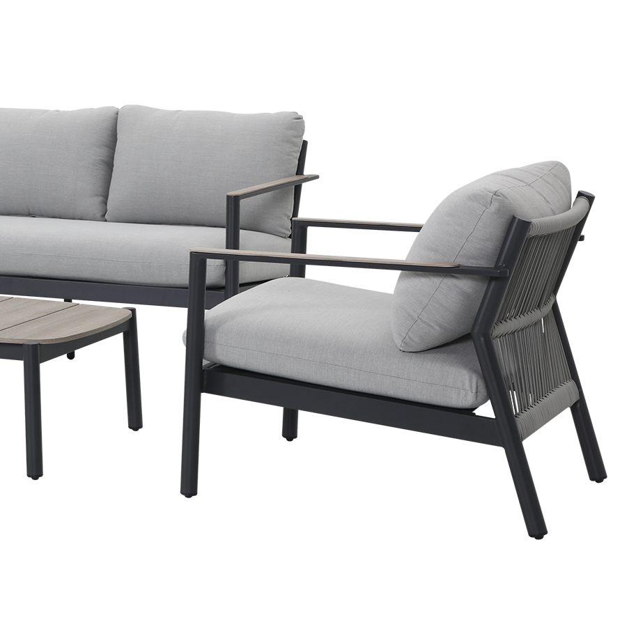 Ives Outdoor Lounge Set | Gunmetal