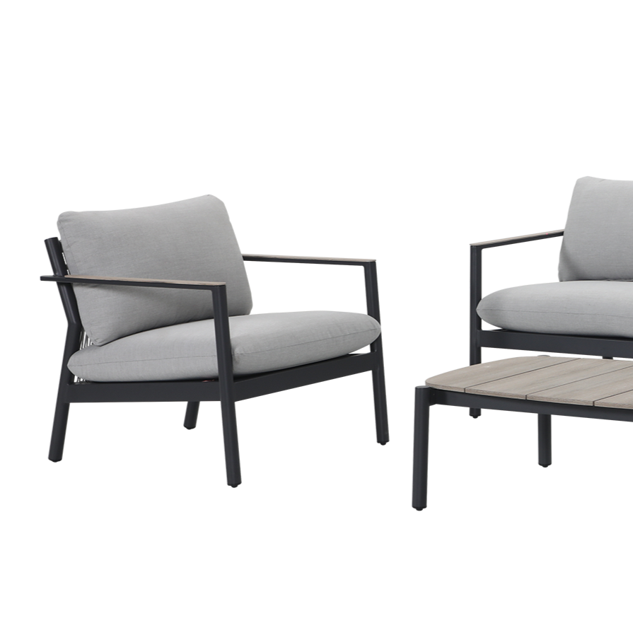 Ives Outdoor Lounge Set | Gunmetal
