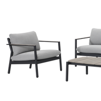 Ives Outdoor Lounge Set | Gunmetal