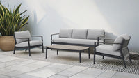 Ives Outdoor Lounge Set | Gunmetal