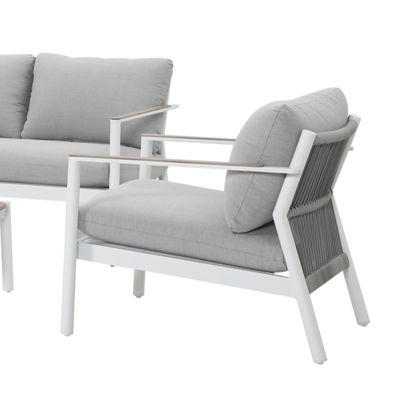 Ives Outdoor Lounge Set | Bone White