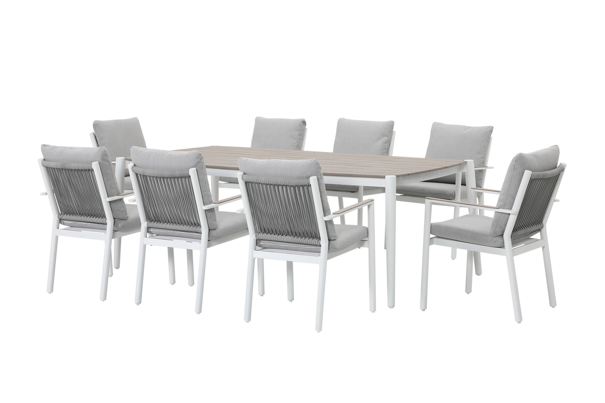 Ives Outdoor 9 Piece Dining Set