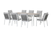 Ives Outdoor 9 Piece Dining Set