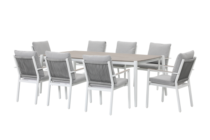 Ives Outdoor 9 Piece Dining Set