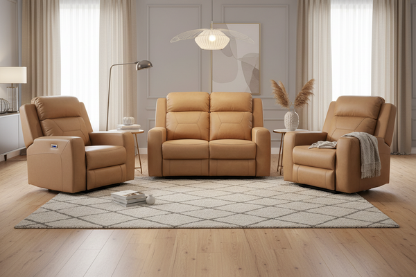 Berlin Electric 3 Piece Lounge Suite | 2 Seater