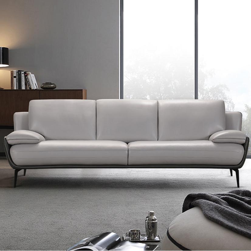 Cayenne 3 Seater Leather Sofa with Ottoman