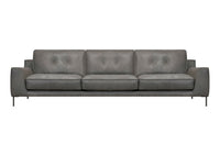 Roberto 3.5 Seater Leather lounge | Fossil
