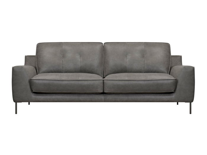 Roberto 3 Seater Leather lounge | Fossil