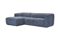 Amalia 3 Seater LHF Chaise | Royal Blue