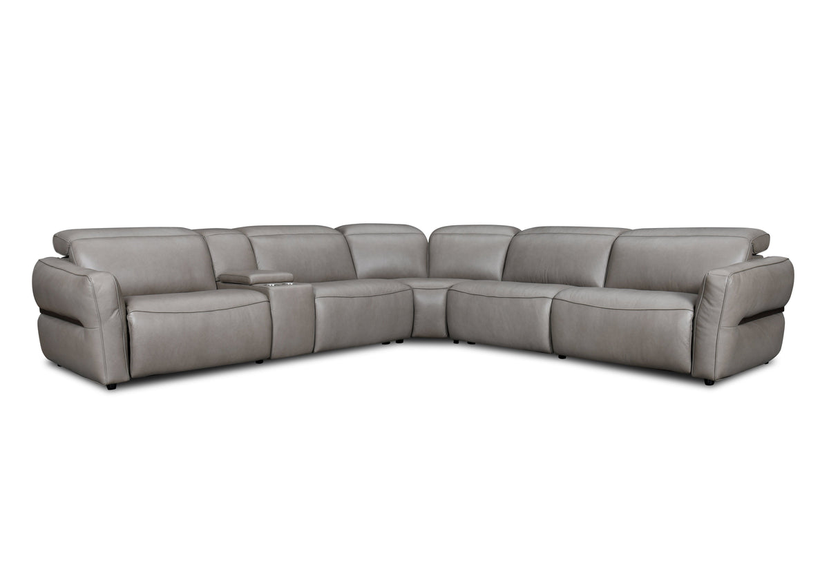 Bermuda Leather Electric Corner Lounge