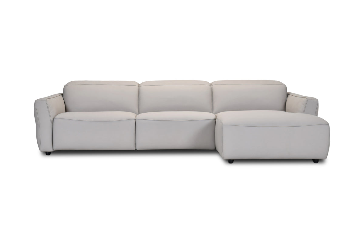 Bermuda Leather Electric Chaise Lounge