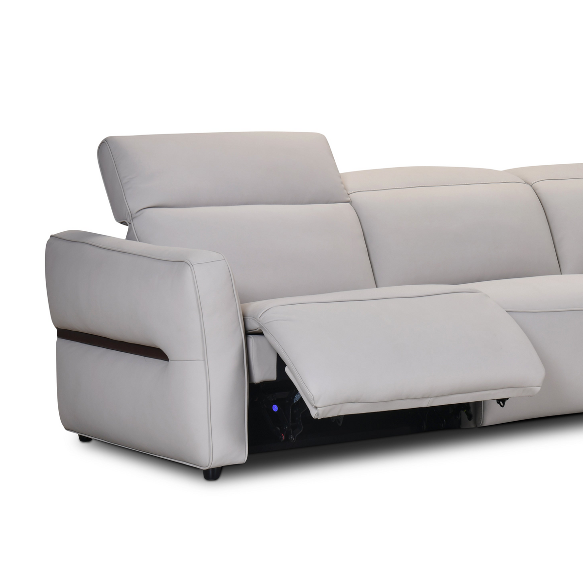 Bermuda Leather Electric Chaise Lounge