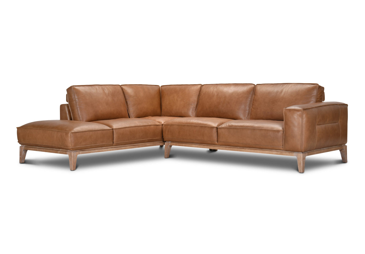 Apollo Leather Chaise Lounge