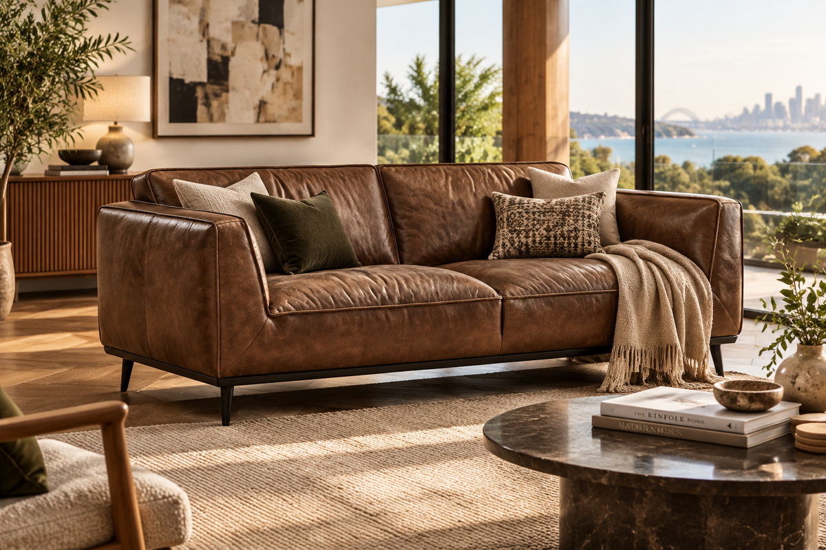 Romano 3 Seater | Tobacco