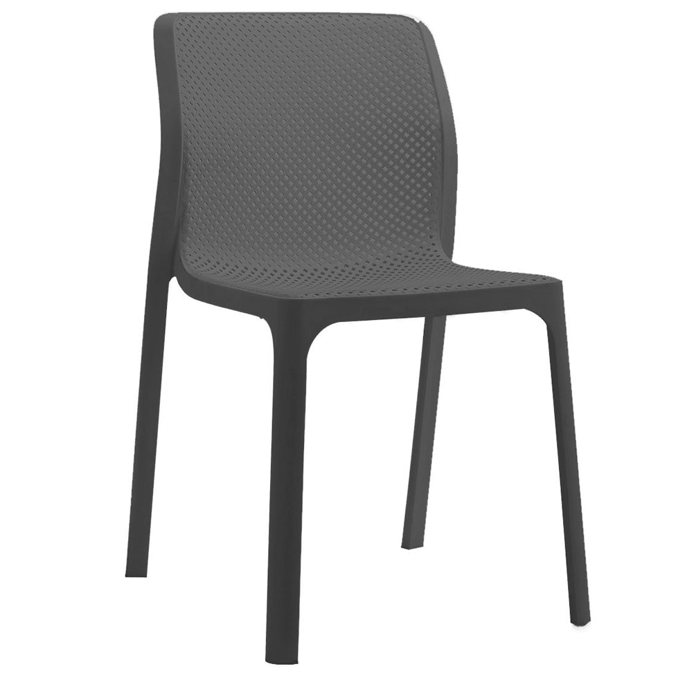 Bailey Armless Outdoor Dining Chair | Charcoal