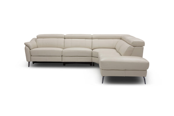 Catania Leather Electric Corner Lounge | Ex Demo