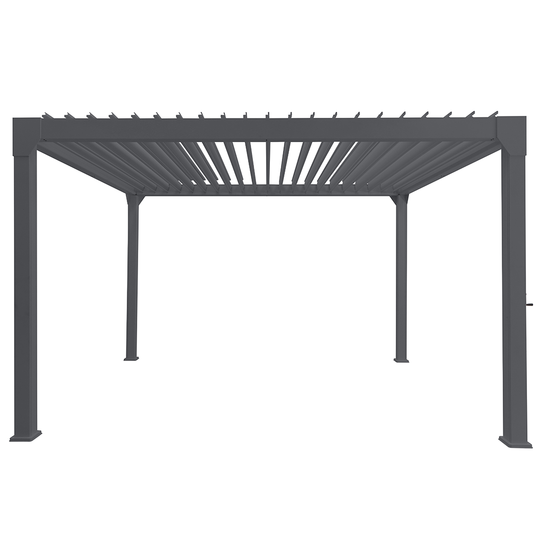 Solaire Louvered Pergola Patio Cover Gazebo 3 x 4