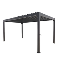 Solaire Louvered Pergola Patio Cover Gazebo 3 x 5