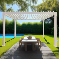 Solaire Louvered Pergola Patio Cover Gazebo 3 x 4