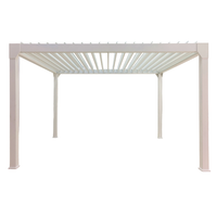 Solaire Louvered Pergola Patio Cover Gazebo 3 x 4