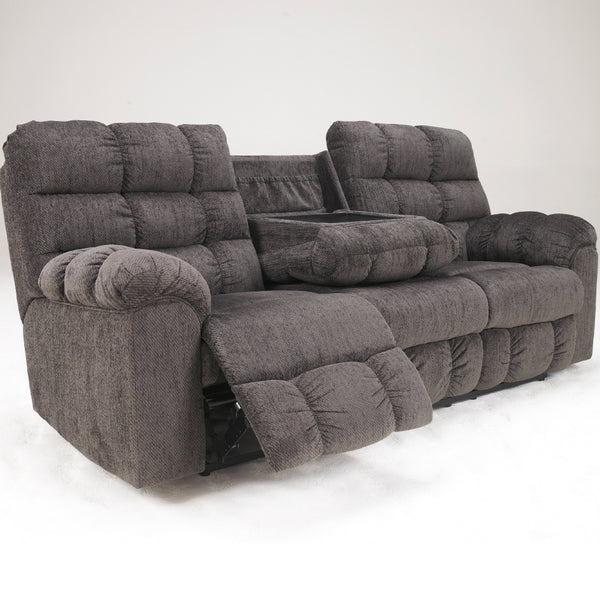 Acieona Reclining 3 Seater with Drop Down Tray|Slate