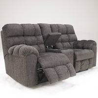 Acieona Reclining 2 Seater with Console|Slate