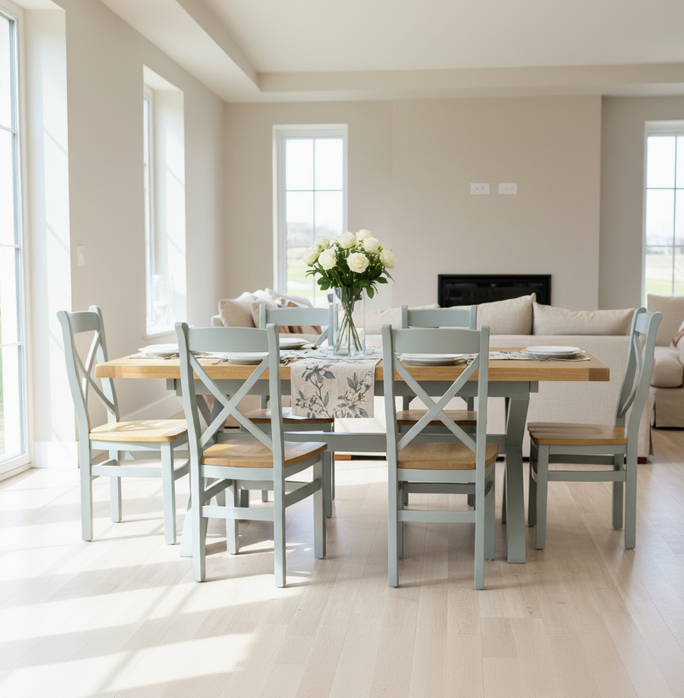 Anglesea 6 person Dining Suite | Grey 1800