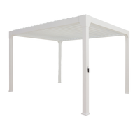 Solaire Louvered Pergola Patio Cover Gazebo 3 x 4