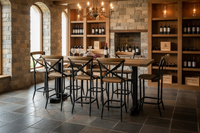 Reclaimed Timber 7 Peice Bar Table & Stool Set