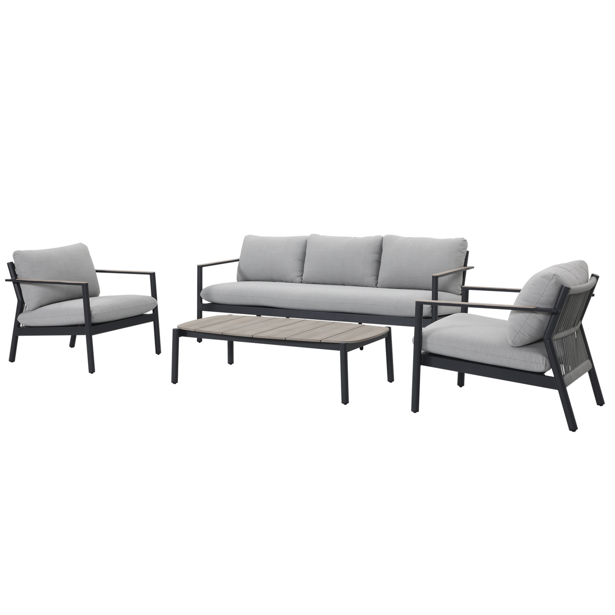 Ives Outdoor Lounge Set | Gunmetal